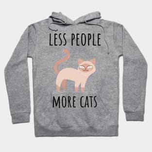 Less People More Cats Hoodie